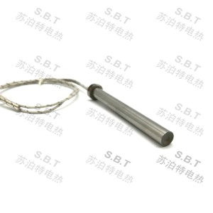 外接线单头法兰加热棒